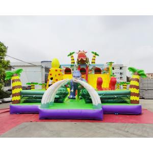 Backyard Commercial Inflatable Slide Dinosaur Jungle Park Bounce Castle
