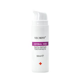 50ml VECMINT Herbal H02 Anti - Sensitive Toothpaste: Natural Herbal Blend for