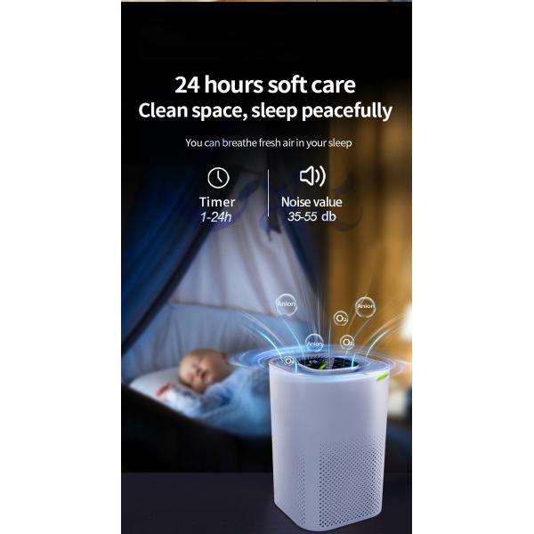 2022 New Purificador De Aire Hepa Desktop Ionized Air Purifier Negative Ion True Hepa Filter Portable Air Purifier Manufacturer