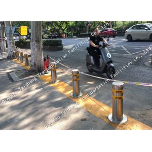 High Visible Electric Rising Bollards Hot Dipped Galvanized Surface Treatment