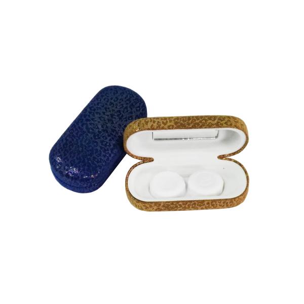 New Design Cute Contact Cases With Mirror PU Leather Eco - Friendly