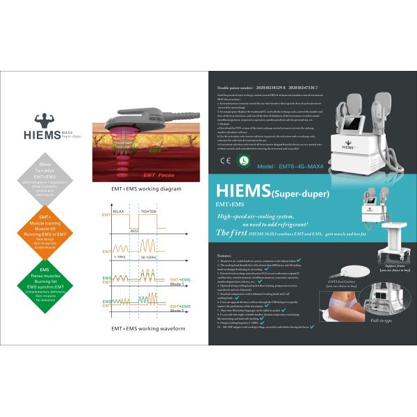 4 Handles Muscle Building HIEMT Electromagnetic Muscle Stimulator Body Sculpting Machine