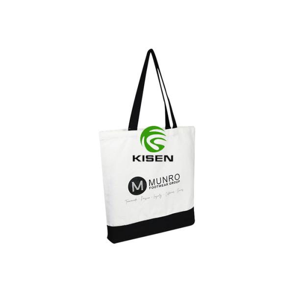 Buy Plain 100 Cotton Canvas Shopping Bags , Ecological Heavy Cotton Canvas Tote Bag at wholesale prices
