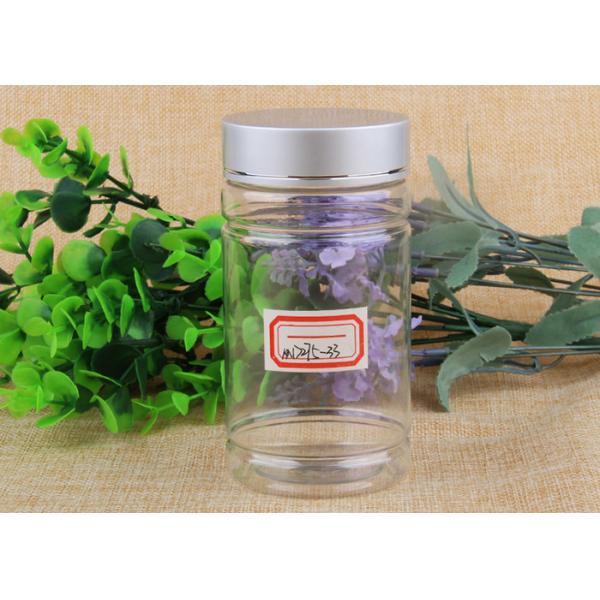 Buy Transparent PET Plastic Cosmetic Jar Container with Aluminum / Plasitc Cap at wholesale prices