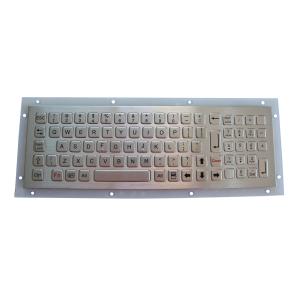 Metal Sealed Stainless Steel Keyboard Dynamic Washable SUS304 Brushed