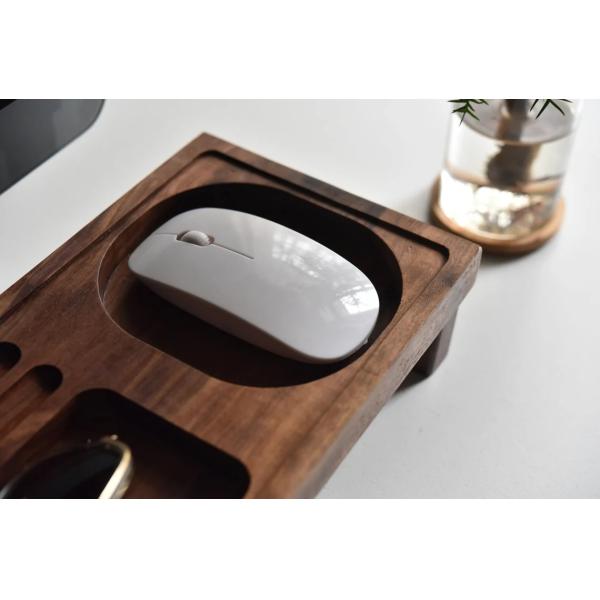 Wood Desk Organizer Office Desk Accessories Wood Docking Station Wood Phone Stand Home Desk Storage Christmas gift