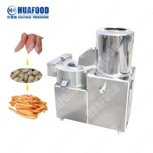 Commercial Potato Peeler Machine / Potato Washing Peeling Cutting Machine