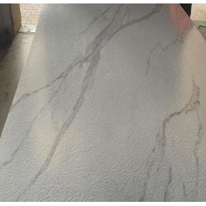 Waterproof PVC Marble Sheet Glossy Surface 3mm Marble Sheet ODM