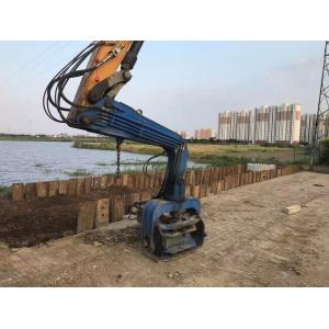 10 Meter Hydraulic Sheet Pile Driver With 20t Excavator