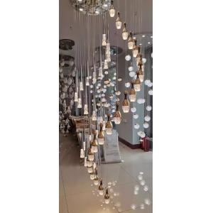 Customizable Entryway Chandelier Bowling Ball-Shaped Post Modern Crystal