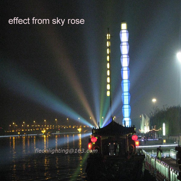 Water Proof Sky Rose Outdoor Search Lights Color Temperature 6000k