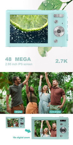 FHD 1080P Kids Digital Video Camera Recorder 32GB HD 700mah