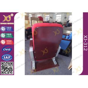 Aluminum Base Church Hall Chairs With Painted Back / University Furniture