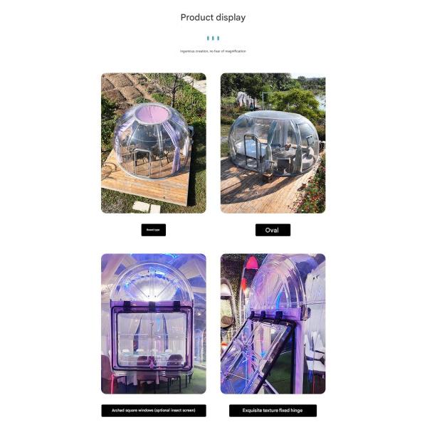 Hotel Bubble House Clear Star Tent for Children and Adults on Outdoor Adventure