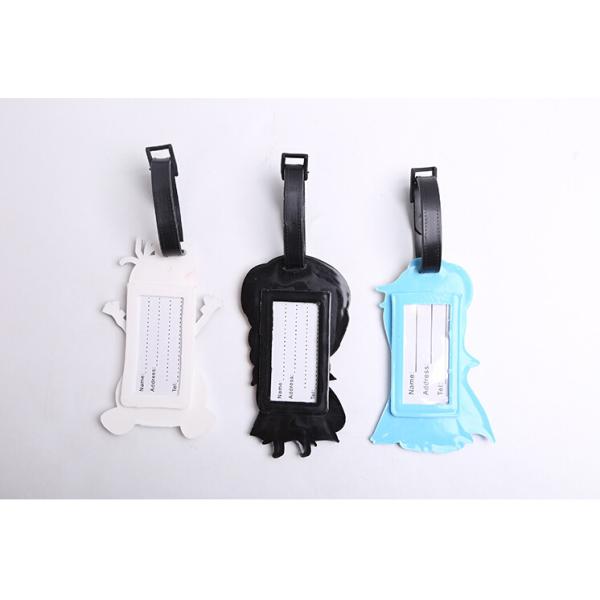 Custom wholesale cartoon soft pvc travel baggage bag/handbag tag/silicon rubber luggage tag