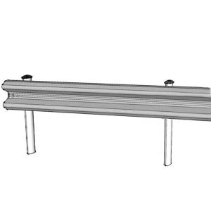 GI Materials Highway Guardrail Roll Forming Machine With 380V 50Hz Power Supply And 350Mpa Yield Strength