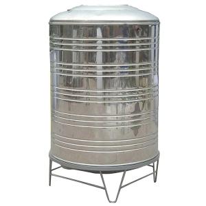 Ss304 / 316 Round Metal Water Tank , Durable Round Water Storage Tanks