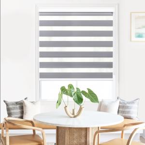 Blackout 100% Polyester Dual Blinds Zebra Blinds Fabric For Window Fashion