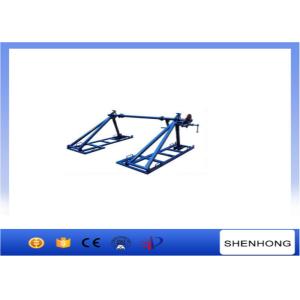 China 5 Ton Integratd Cable Reel Jack Stands Spooling Heavy Drums With Disc Tension Brake on sale