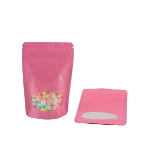 Pink BPA Free Open Window Sealable Food Bags