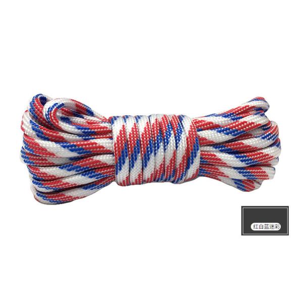Colorful Orange Nylon Rope ISO9001 Double Braided Polyester Rope