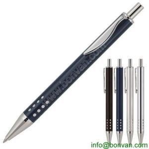silver trim metal pens,click silver aluminum ball pen