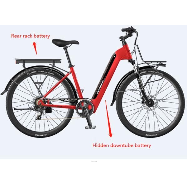 Women Elder Man Shopping City Cheap ML9 Commuter Electric Bike Aluminum double two Batteries Ebike 20Ah 150km Long range