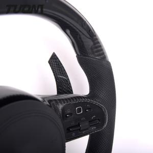 LED Mercedes Car Carbon Fiber Steering Wheel W204 Amg Benz Perforated Leather