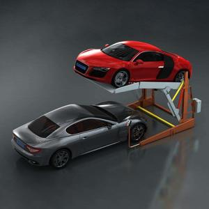 Mini Tilting Two Post Simple Parking Lift Double Stack Parking System