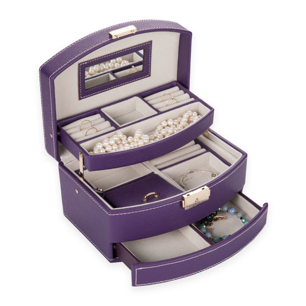 cheap best multifunction jewellery storage large clear jewelry box velvet box jewelry