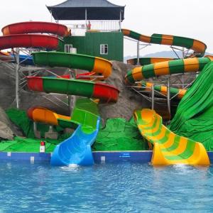 Customized Spiral Water Slide Tube Adult Water Slide Weather Resistance