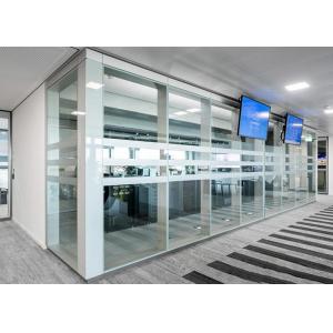 China Modern Office Environment Glass Partition Wall For Soundproofing Office Partition on sale