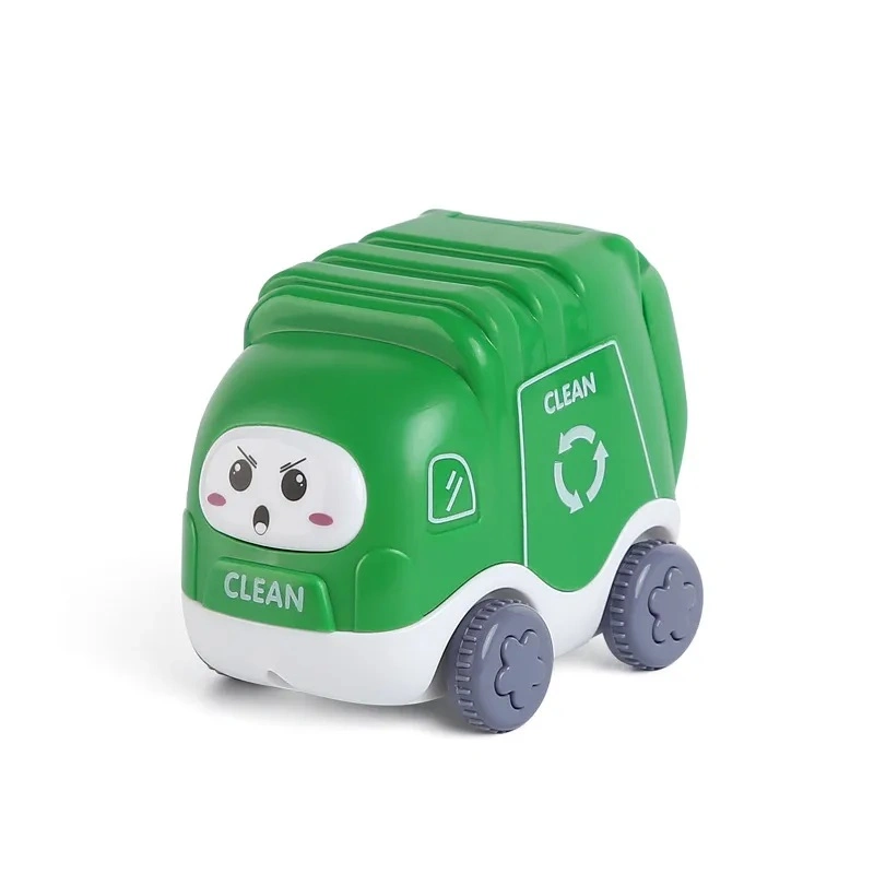 Factory Wholesale Children&prime;s Toys 2-6 Years Old Plastic Garbage Classification Car Toys Cartoon Engineering Car Toys