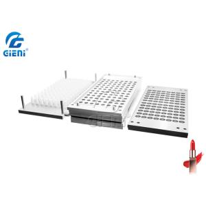 China 96 Cavities Manual Aluminum Cosmetic Lipstick Mold 12.1mm Diameter on sale