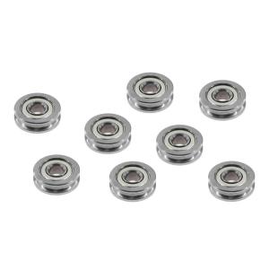 4x13x4mm Carbon Steel U604ZZ U Groove Pulley Wheels For 3D Printer