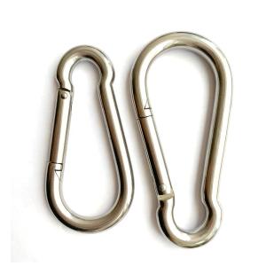 China Electrolytic Treatment Technology Stainless Steel DIN5299C Carabiner Snap Spring Hook on sale