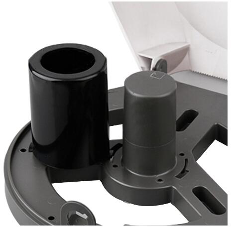 Bathroom Round Jumbo Roll Tissue Dispenser Durable High Impact Rigid Construction