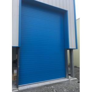 Industrial Sliding Insulated Sectional Doors Aluminum Alloy Overhead Panel 9.0mm