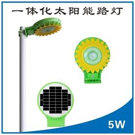 Integrated White Solar Panel Landscape Lighting 6w Unique Flower Design