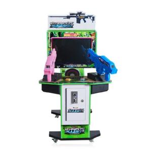 Coin Pusher Three in One Shooting Machine 42" Ultra FirePower Shooting Simulator