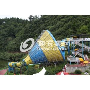Huge Tornado Custom Water Slides For Family Riding , Width 18.6m