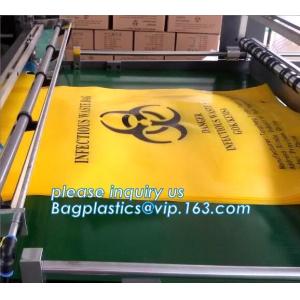 Biohazard liner bags, drawstring liner, drawtape liner, clinical, medical,