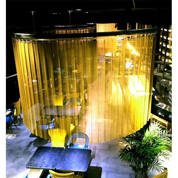 Design And Manufacture Metal Coil Drapery, Custom Metal Coil Curtain 4