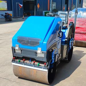 Quality Construction Machinery Double Steel Wheel Compactor 1ton 2ton 3ton Vibration Ride on Mini Road Roller for sale