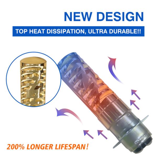 Amber Motorcycle LED Headlight Bulb DC12V Red Blue White H4 Led Bulb Motorcycle