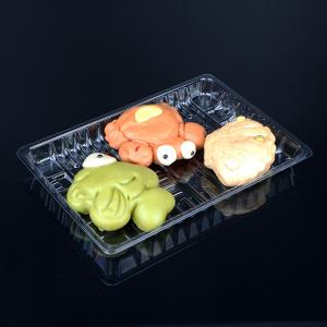 FDA Clear Rectangle 24*16.5*3cm Plastic PET Tray