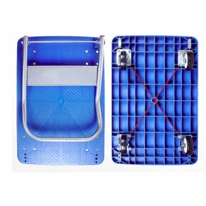 Silent Durable Plastic Platform Trucks , Hand Truck Trolley 150kg