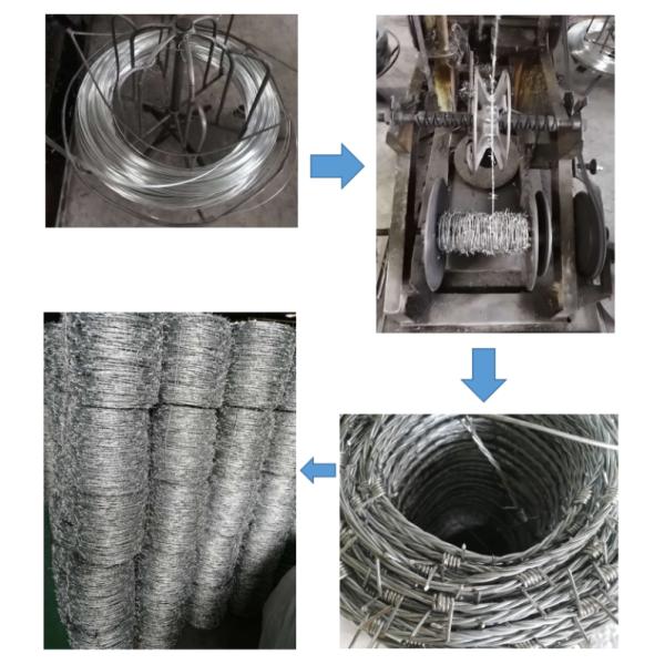 Q195 Steel Galvanized 2mm Razor Barbed Wire