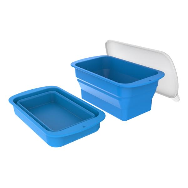 Sustainable Collapsible Ice Cube Tray Extra Large Reusable Silicone Ice Block Mold