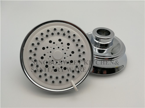 ABS plastic material 4inch round chrome plating shower head top shower rain shower wholesale